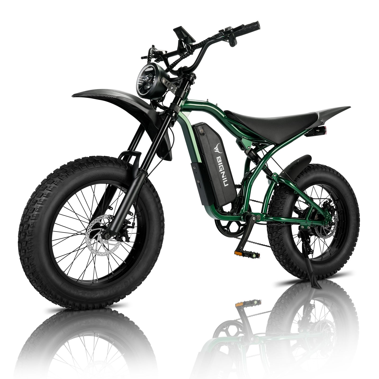 BG-S Electric Bike for Adults – 20"x4.5" Fat Tire, Peak 1200W Motor, 48V 15Ah Battery, 7-Speed, Dual Disc Brakes for Off-Road and City Riding